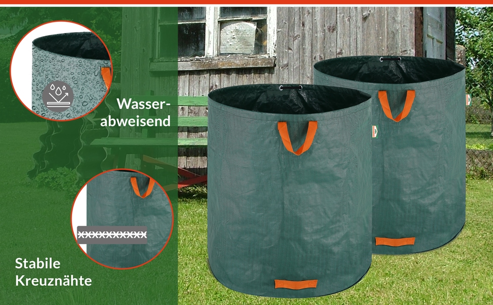 Tuinafvalzak\u00202\u0020stuks\u0020Groen\u0020500L