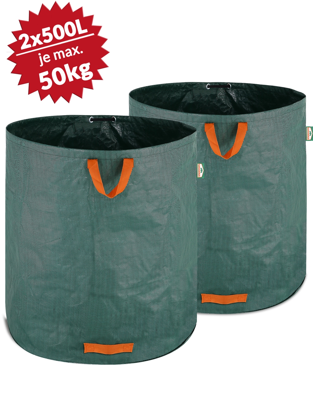 Tuinafvalzak\u00202\u0020stuks\u0020Groen\u0020500L