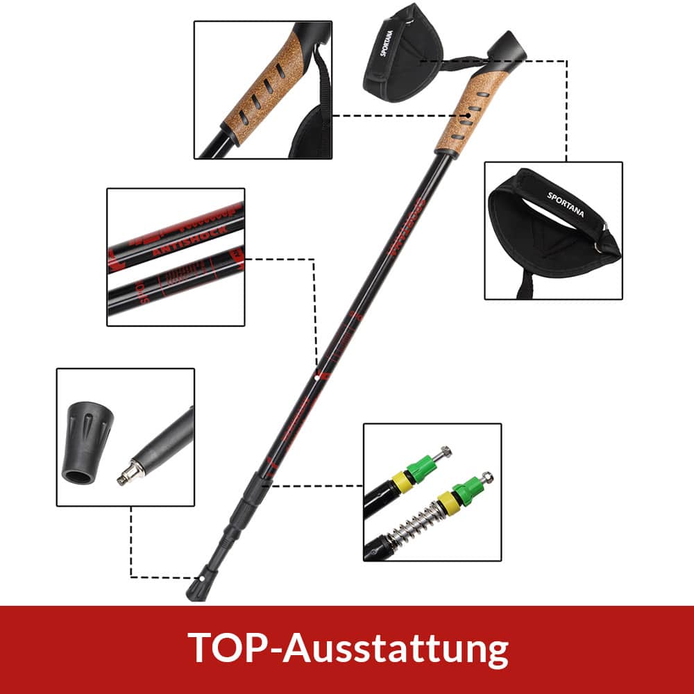 Nordic\u0020Walking\u0020Stokken\u0020Telescopische\u00201\u0020paar\u0020Rood Nordic\u0020Walking\u0020Stokken\u0020Telescopische\u00201\u0020paar\u0020Rood