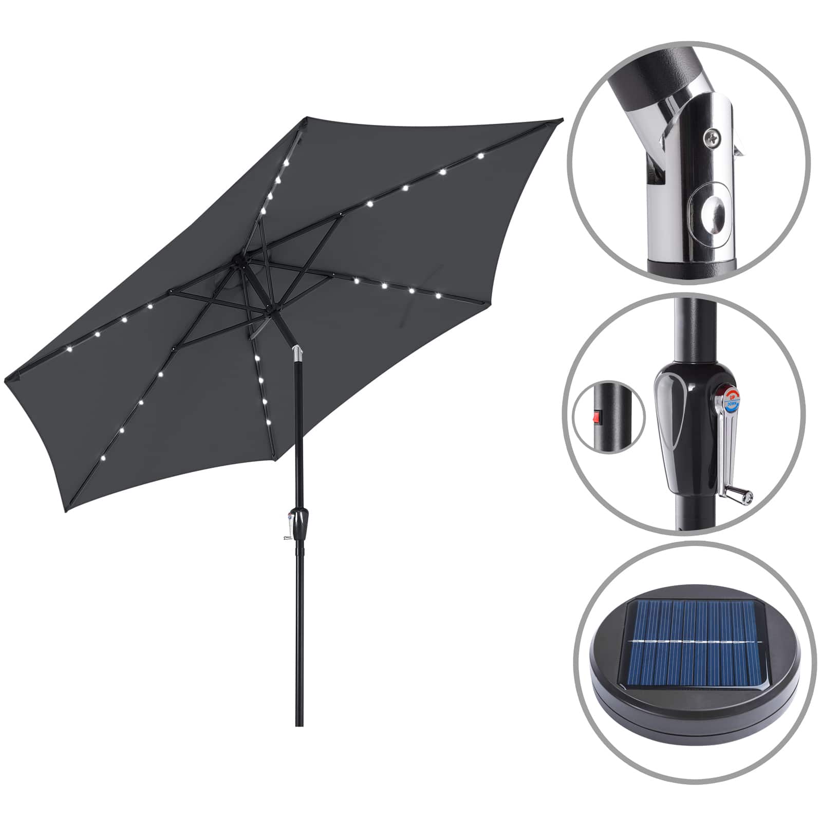LED\u0020Zonne\u0020Parasol\u0020Florida\u0020Antraciet\u0020\u00D8300cm LED\u0020Zonne\u0020Parasol\u0020Florida\u0020Antraciet\u0020\u00D8300cm