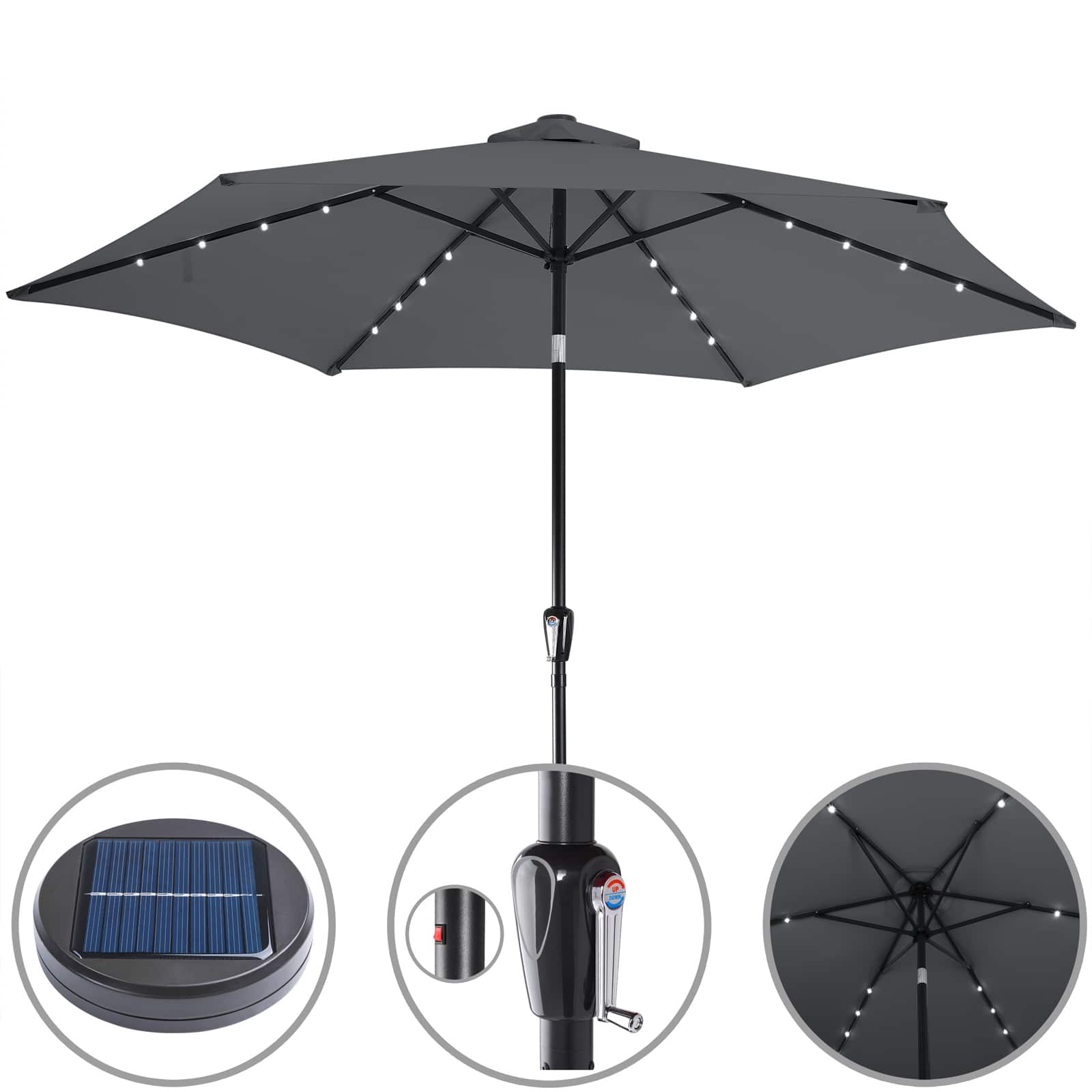 LED\u0020Zonne\u0020Parasol\u0020Florida\u0020Antraciet\u0020\u00D8300cm LED\u0020Zonne\u0020Parasol\u0020Florida\u0020Antraciet\u0020\u00D8300cm
