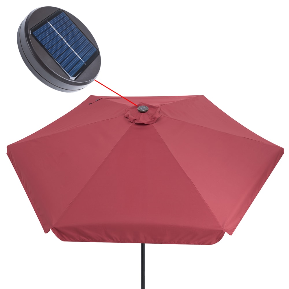 Parasol\u0020Athene\u0020Rood\u0020\u00D8330cm\u0020Lampjes\u0020op\u0020Zonne\u0020Energie Parasol\u0020Athene\u0020Rood\u0020\u00D8330cm\u0020Lampjes\u0020op\u0020Zonne\u0020Energie