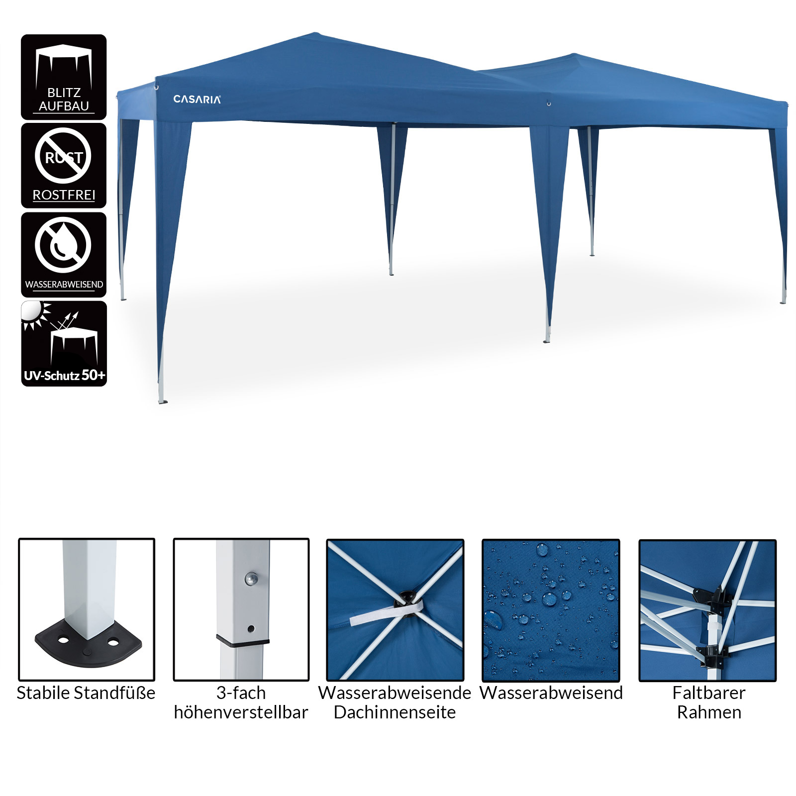 Paviljoen\u0020Blauw\u00203x6m\u0020UV\u002Dbescherming\u002050\u002B