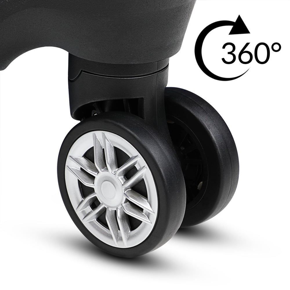 Hardcase\u0020Kofferset\u0020Exopack\u00203\u002Ddelig\u0020Zwart\u0020ABS