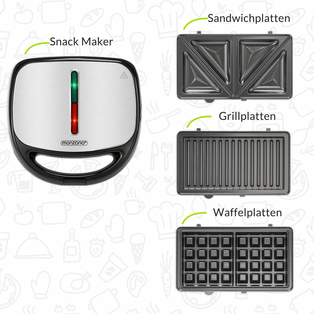 Contactgrill\u00203in1\u0020Zwart\u002FZilver\u0020800W