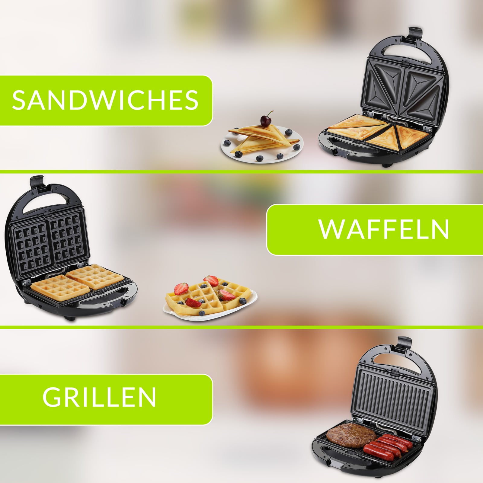 Contactgrill\u00203in1\u0020Zwart\u002FZilver\u0020800W