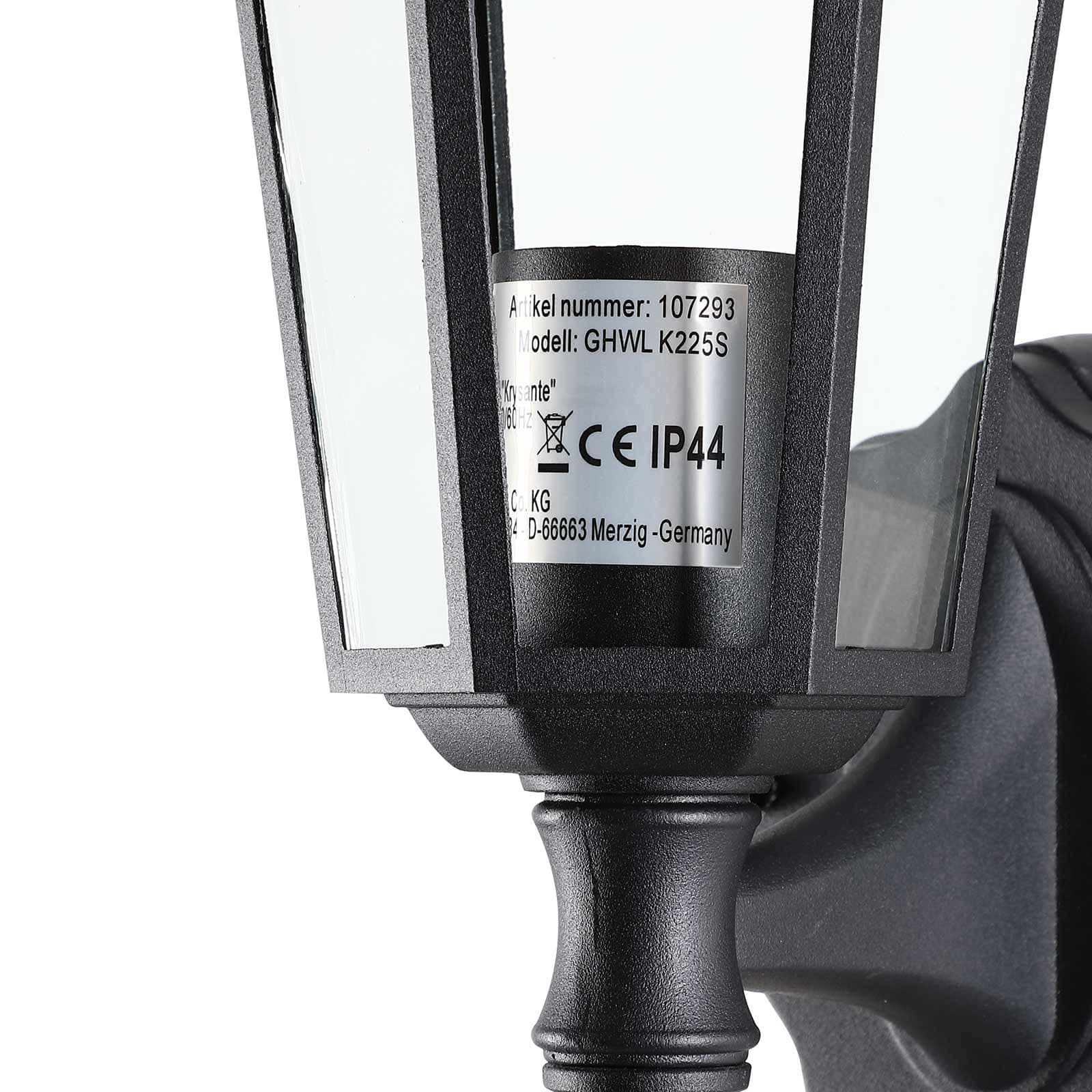 Wandlamp\u0020Krysante\u0020roestvrij\u0020staal