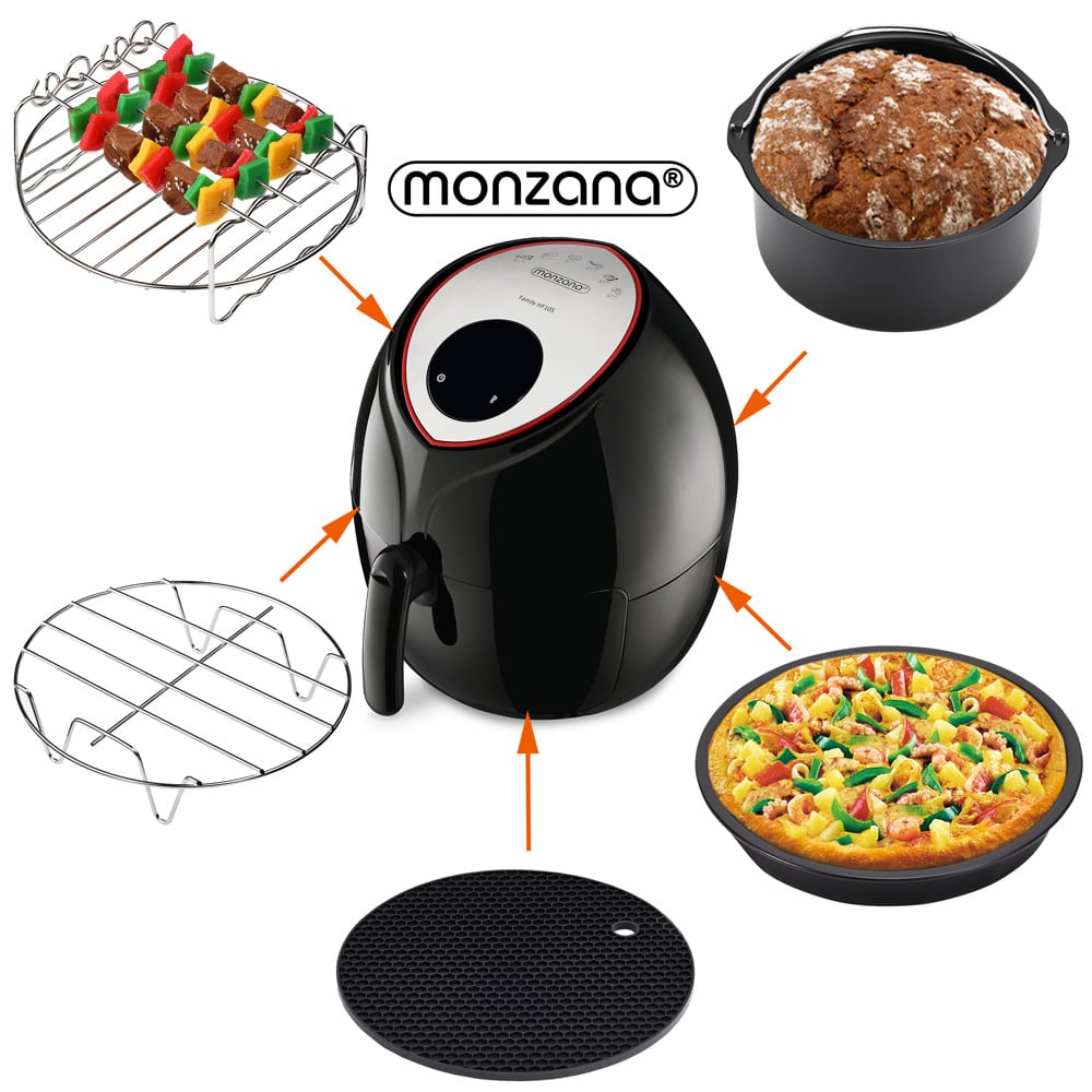 Heteluchtfriteuse\u0020Accessoireset\u00209\u002Ddelig\u0020RVS
