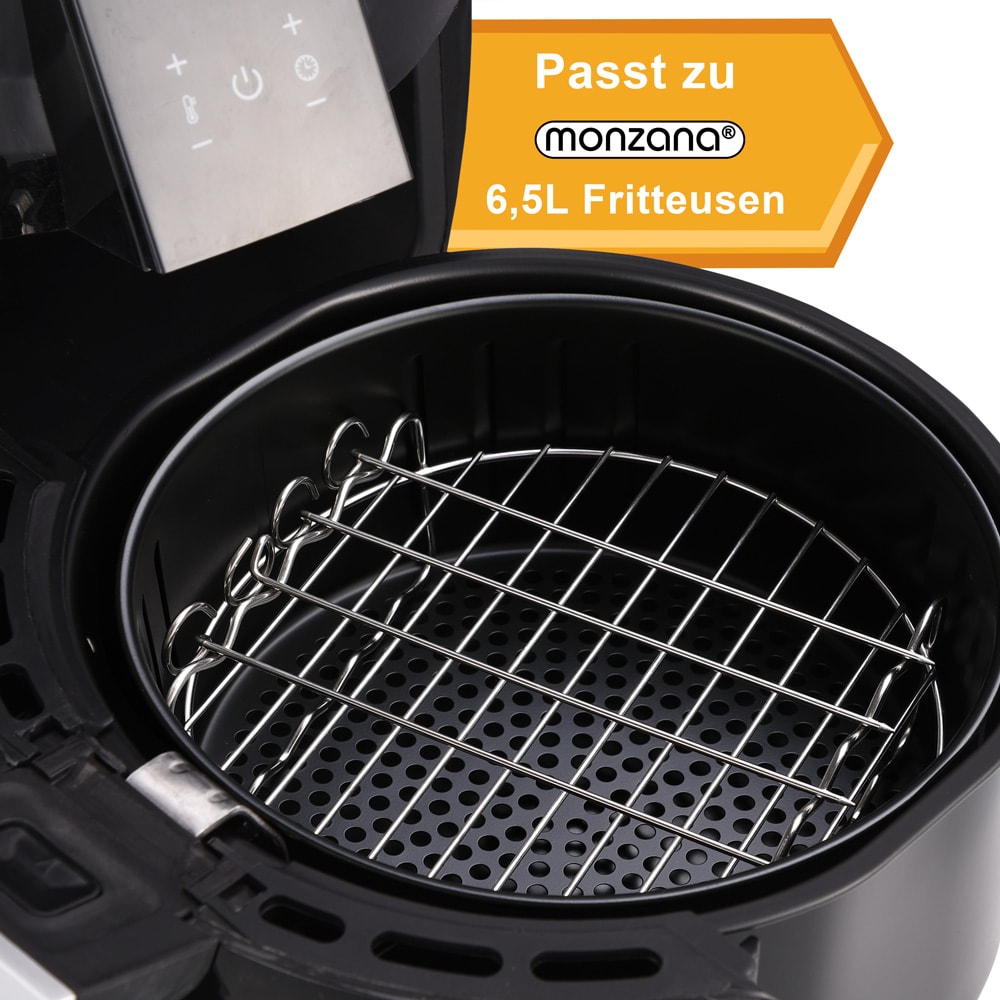 Heteluchtfriteuse\u0020Accessoireset\u00209\u002Ddelig\u0020RVS
