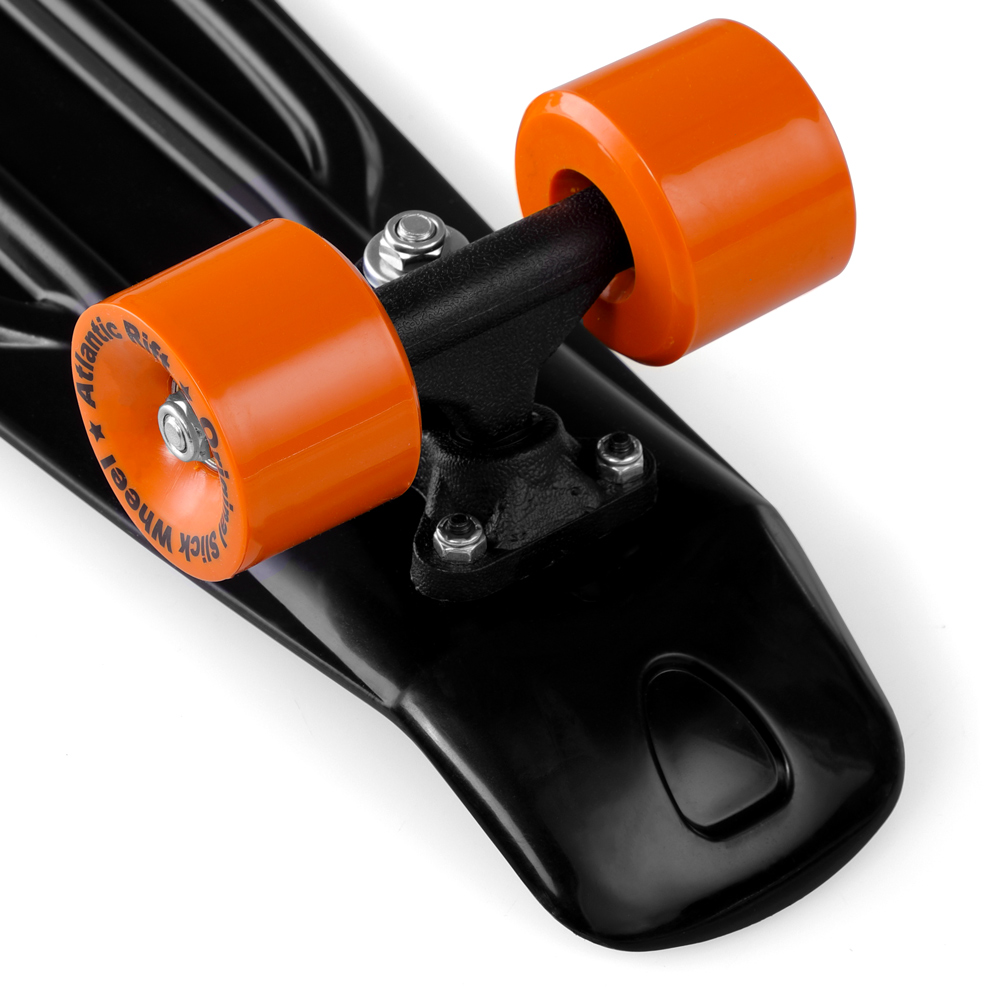 Skateboard\u0020Retro\u002057\u0020cm\u0020Zwart\u002DOranje\u0020