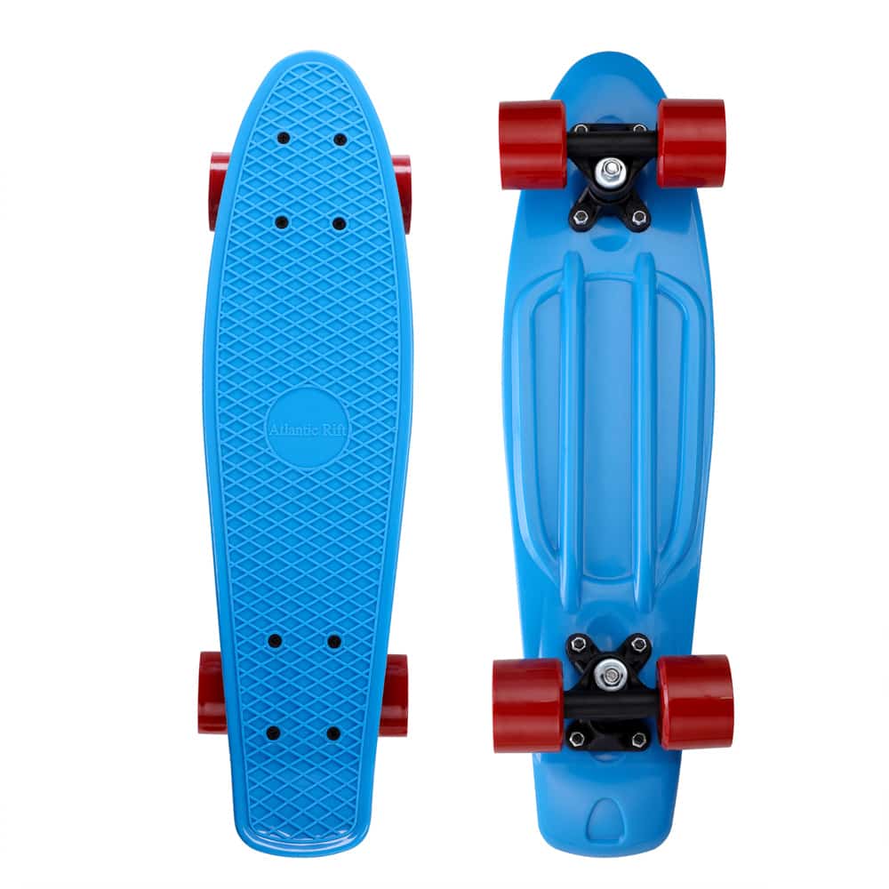 Skateboard\u0020Retro\u002057\u0020cm\u0020Blauw\u002DRood