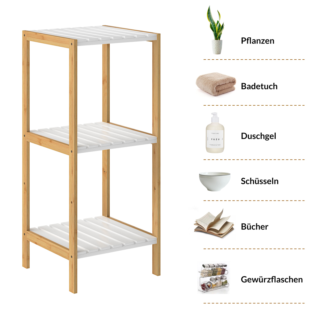 Sokkel\u0020Bamboe\u0020Wit\u002080x33x34cm