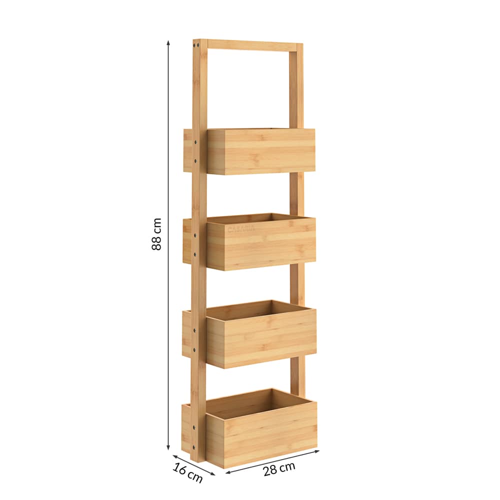 Badkamerrek\u0020Bamboe\u002088x16x28cm