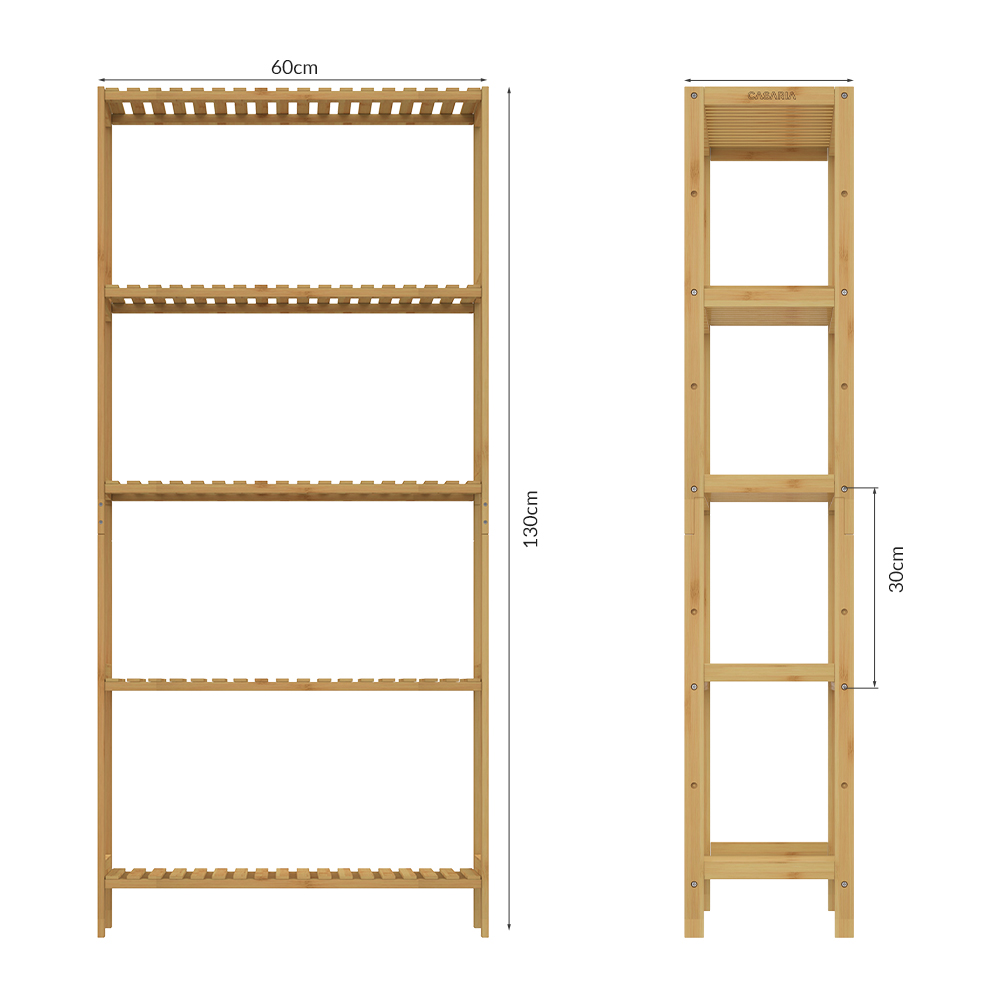 Staande\u0020plank\u0020Badkamerkast\u0020Bamboe\u0020130x60x26cm\u0020in\u0020hoogte\u0020verstelbare\u0020planken