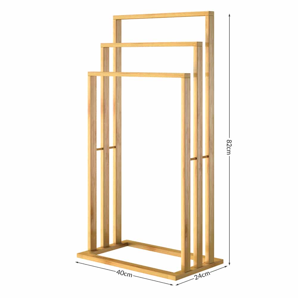 Handdoekenrek\u0020Bamboe\u002040x24x82cm Handdoekenrek\u0020Bamboe\u002040x24x82cm