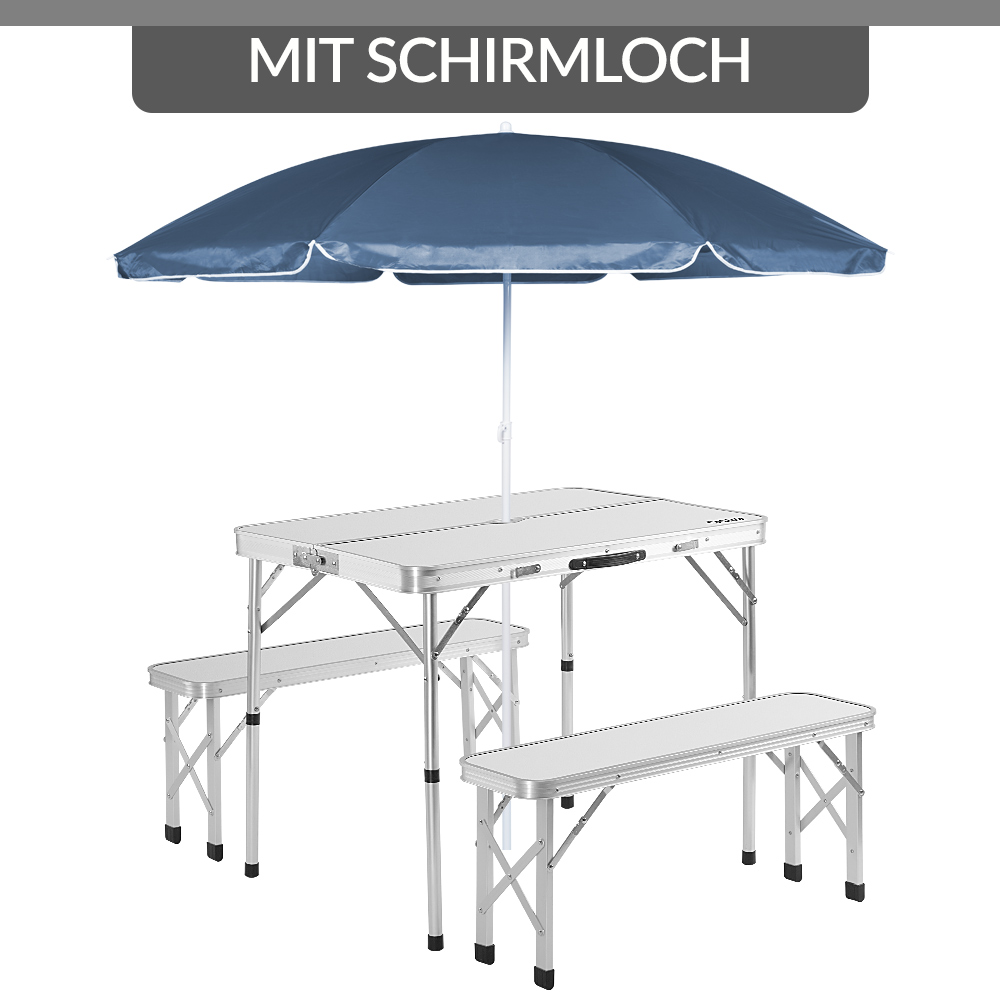Campingtafel\u00203\u002Ddelig\u0020Wit\u0020Aluminium\u0020Inklapbaar Campingtafel\u00203\u002Ddelig\u0020Wit\u0020Aluminium\u0020Inklapbaar