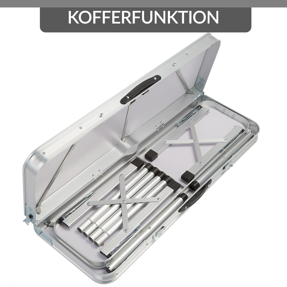 Campingtafel\u00203\u002Ddelig\u0020Wit\u0020Aluminium\u0020Inklapbaar Campingtafel\u00203\u002Ddelig\u0020Wit\u0020Aluminium\u0020Inklapbaar