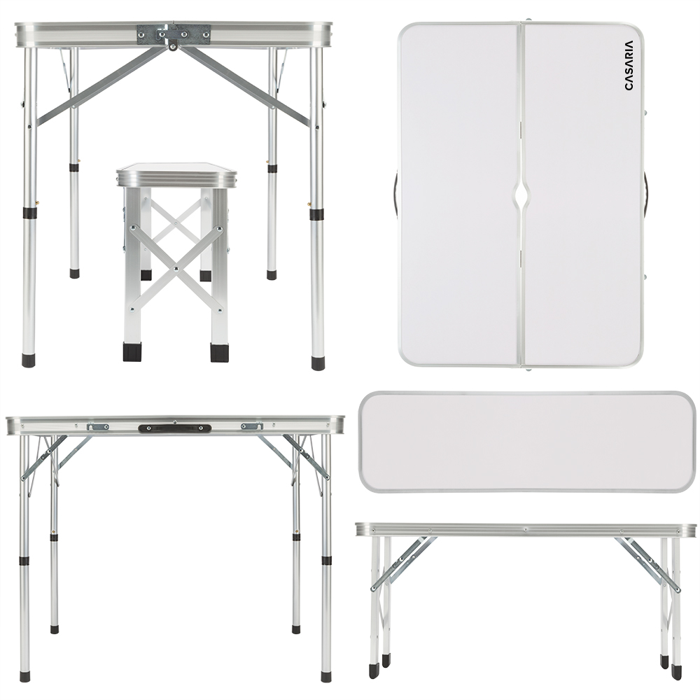 Campingtafel\u00203\u002Ddelig\u0020Wit\u0020Aluminium\u0020Inklapbaar Campingtafel\u00203\u002Ddelig\u0020Wit\u0020Aluminium\u0020Inklapbaar
