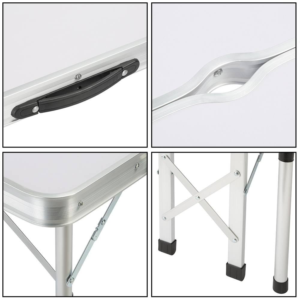 Campingtafel\u00203\u002Ddelig\u0020Wit\u0020Aluminium\u0020Inklapbaar Campingtafel\u00203\u002Ddelig\u0020Wit\u0020Aluminium\u0020Inklapbaar
