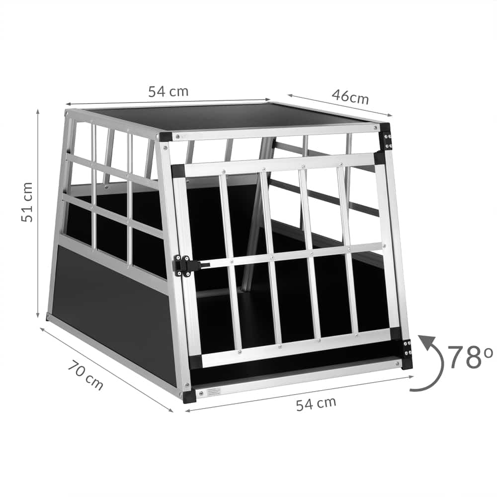 Hondentransportbox\u0020M\u002070x54x51cm\u0020Aluminium\u0020