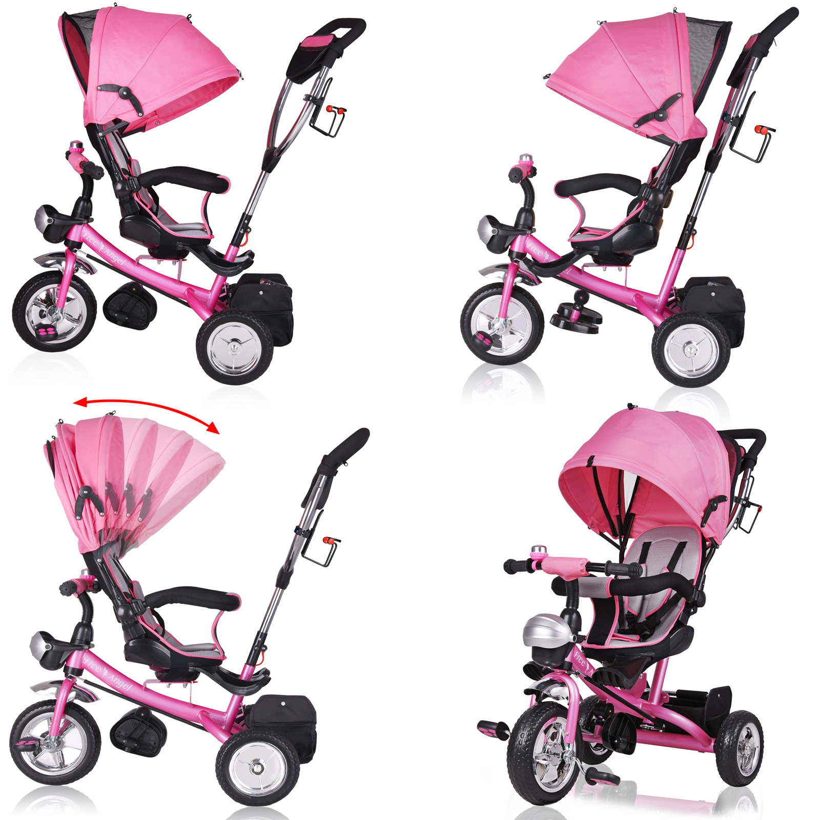 Kinderdriewieler\u0020Roze\u0020incl\u0020Dak Kinderdriewieler\u0020Roze\u0020incl\u0020Dak