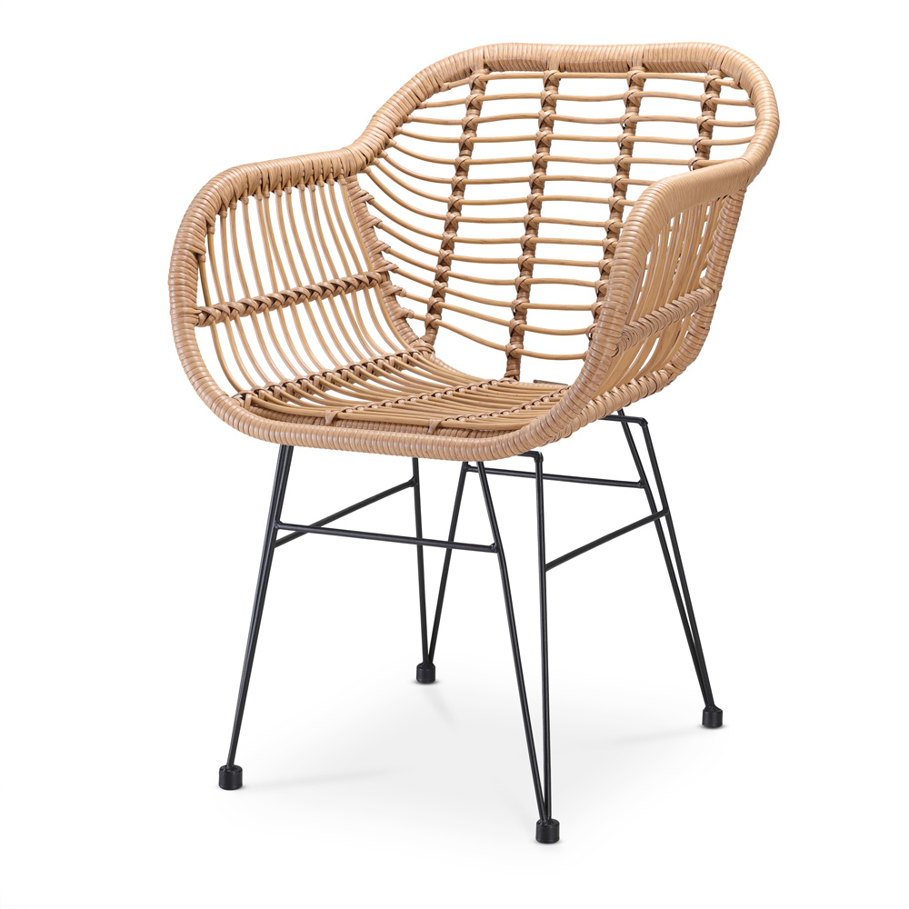 Polyrotan\u0020Tuinset\u0020Bali\u00203\u002Ddelig\u0020Natuurkleuren\u002FZwart