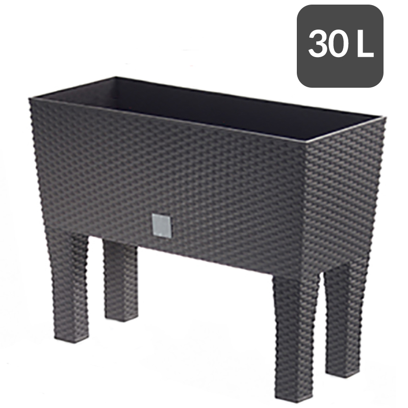 Hoge\u0020Plantenbak\u0020Antraciet\u0020Kunststof\u002060x25x46cm