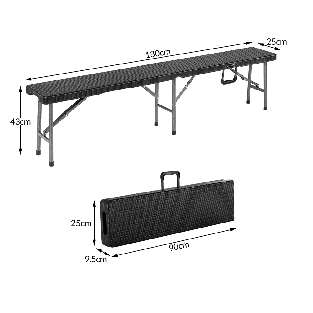 Set\u0020van\u00202\u0020uitklapbare\u0020bierbanken\u0020in\u0020polyrattan\u0020zwart\u0020180\u0020cm
