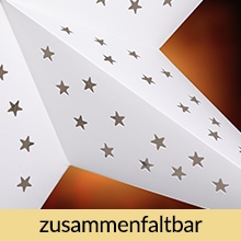 Kerstster\u0020Papier\u0020LED\u0020Cr\u00E8me\u0020\u00D860cm\u00205\u0020Punten\u0020Sterretjes