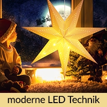 Kerstster\u0020Papier\u0020LED\u0020Cr\u00E8me\u0020\u00D860cm\u00207\u0020Punten\u0020Gaatjes