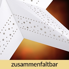 Kerstster\u0020Papier\u0020LED\u0020Cr\u00E8me\u0020\u00D860cm\u00205\u0020Punten\u0020Gaatjes