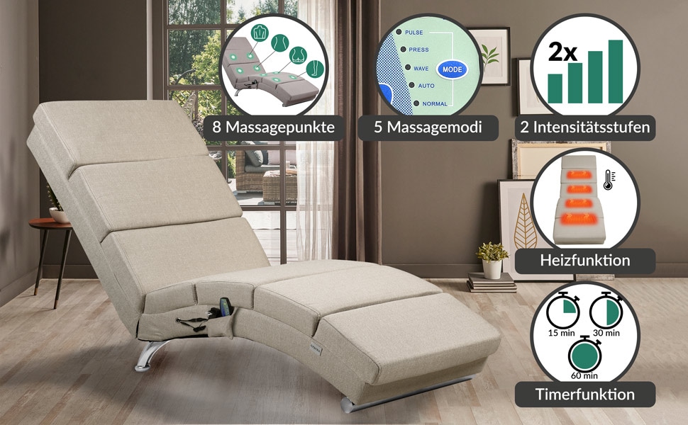 Ligstoel\u0020Londen\u0020Beige\u0020met\u0020Massage\u002D\u0020\u0026\u0020Verwarmingsfunctie