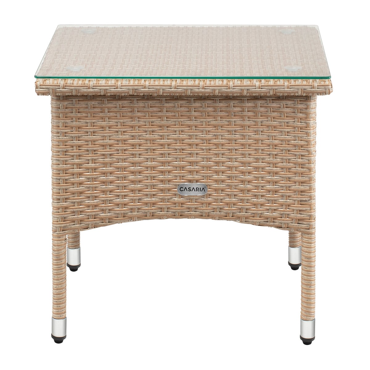 Polyrotan\u0020Bijzettafel\u0020Grijs\u002DBeige\u002050x50x45cm Polyrotan\u0020Bijzettafel\u0020Grijs\u002DBeige\u002050x50x45cm