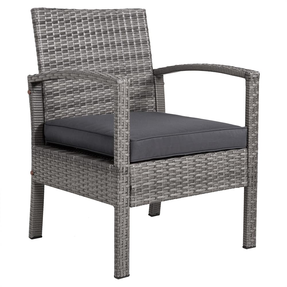 Polyrattan\u0020Tuinzitgroep\u00204\u002Ddelig.\u0020Grijs\u002FAntraciet\u0020