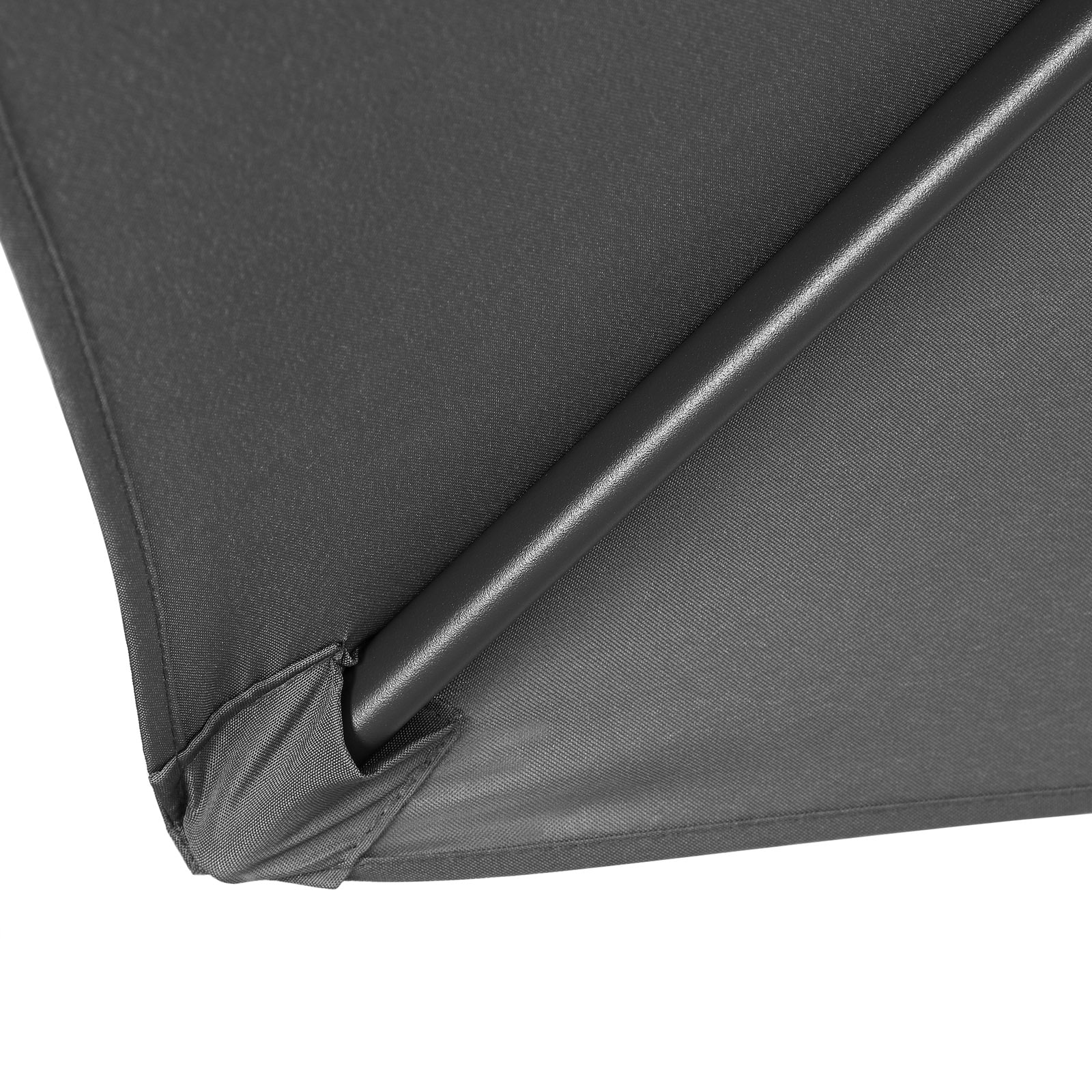 Parasol\u0020Fiji\u0020Antraciet\u0020\u00D8200cm\u0020UV\u002Dbescherming\u002080\u002B\u0020met\u0020Zwengel