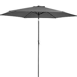 Parasol\u0020Antraciet\u0020Aluminium\u0020\u00D8300cm\u0020UV\u002Dbescherming\u002080\u002B