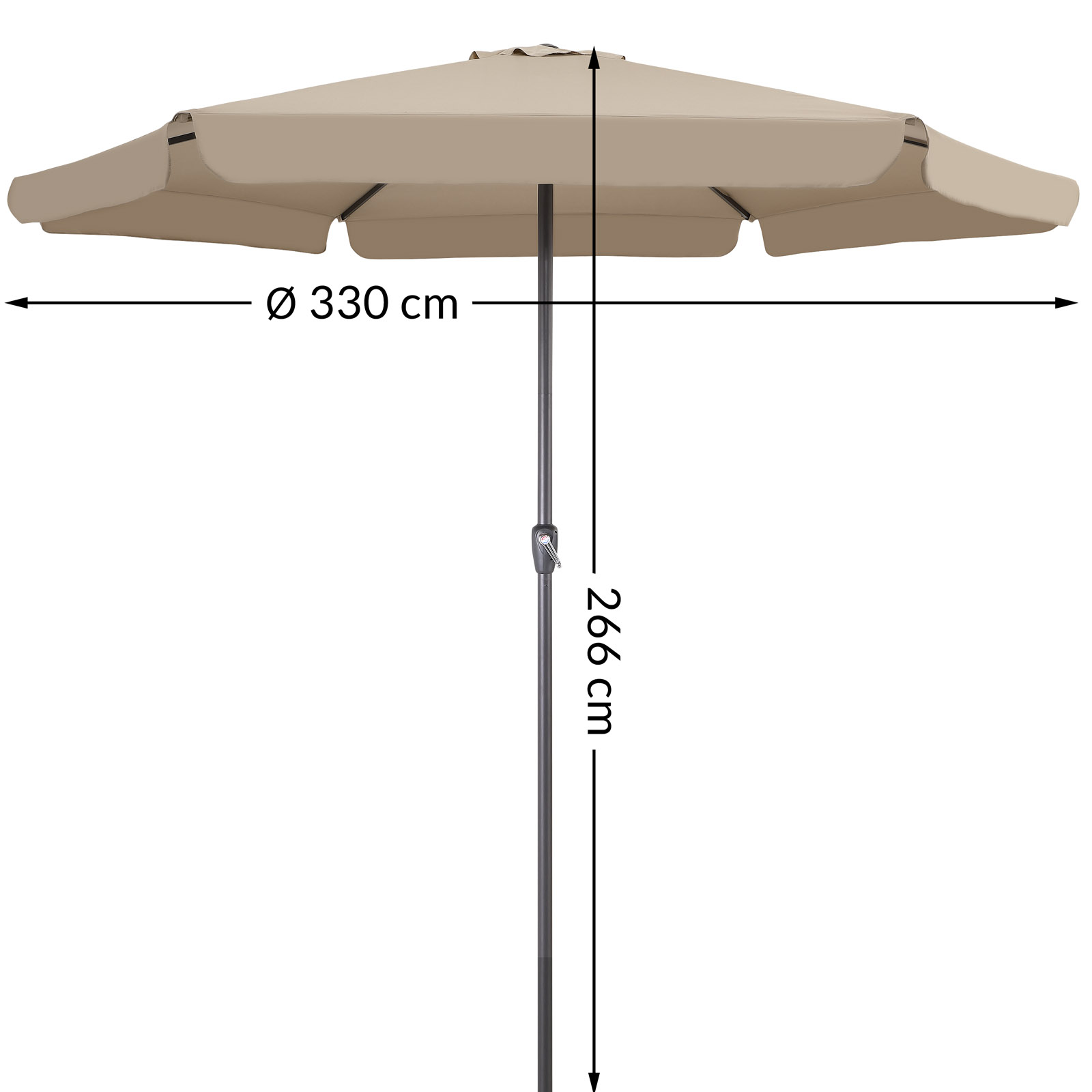 Parasol\u0020Maui\u0020Taupe\u0020\u00D8330cm\u0020UV\u002Dbescherming\u002080\u002B Parasol\u0020Maui\u0020Taupe\u0020\u00D8330cm\u0020UV\u002Dbescherming\u002080\u002B
