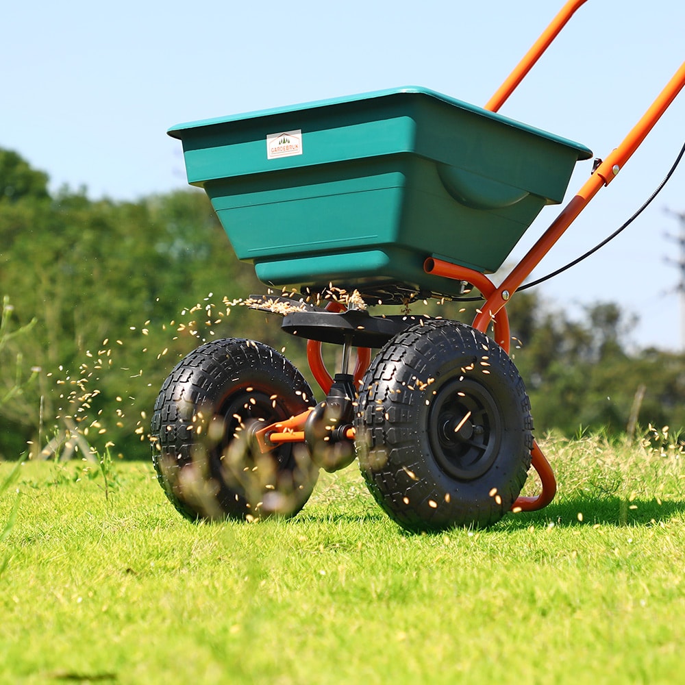 Strooiwagen\u002020L\u0020Rubberen\u0020Wielen