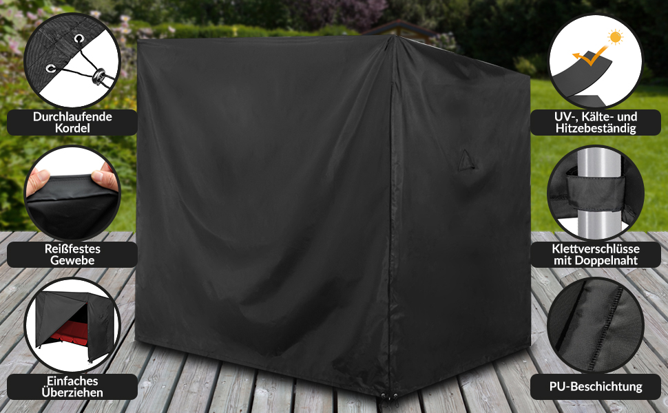 Afdekzeil\u0020Schommelbank\u0020Antraciet\u0020185x117x170150cm