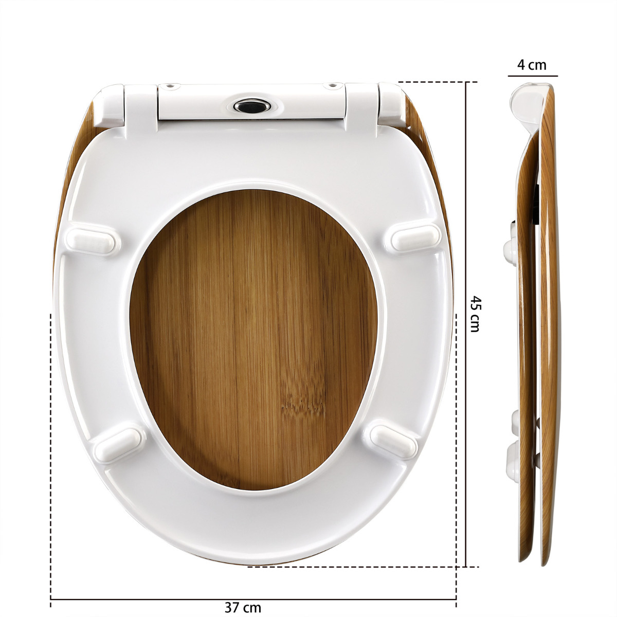 Toiletzitting\u0020Bamboe\u002Dlook\u0020met\u0020soft\u0020close\u0020mechanisme