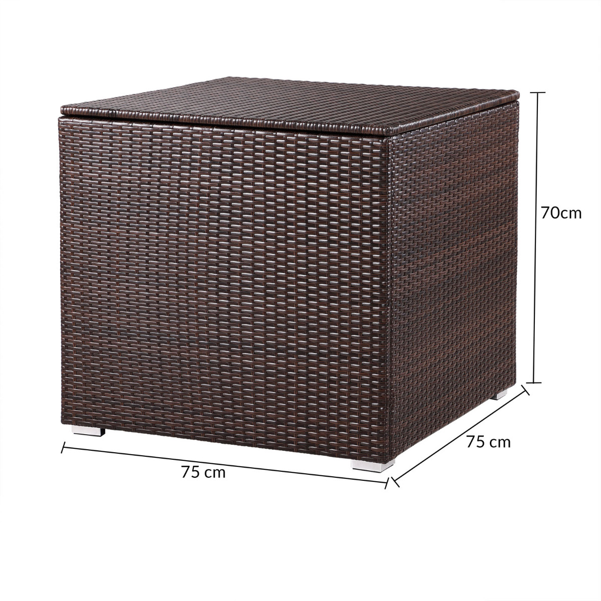 Polyrattan\u0020Kussenbox\u0020Bruin\u0020318L