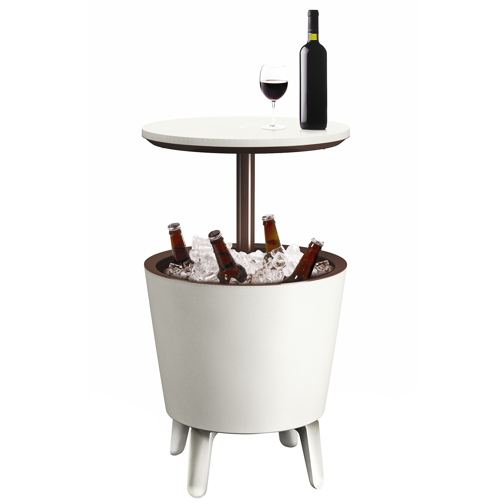 Drankkoeler\u0020Bijzettafel\u0020Wit\u002FBruin\u0020\u00D850cm\u002030L Drankkoeler\u0020Bijzettafel\u0020Wit\u002FBruin\u0020\u00D850cm\u002030L