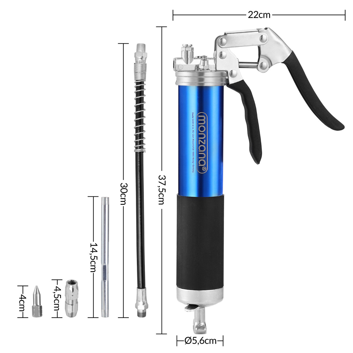 Handvetpistool\u0020Blauw\u0020400ml