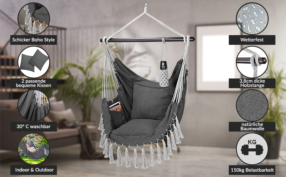 Hangstoel\u0020Indoor\u0020Outdoor\u0020Antraciet\u0020170x100x150cm Hangstoel\u0020Indoor\u0020Outdoor\u0020Antraciet\u0020170x100x150cm