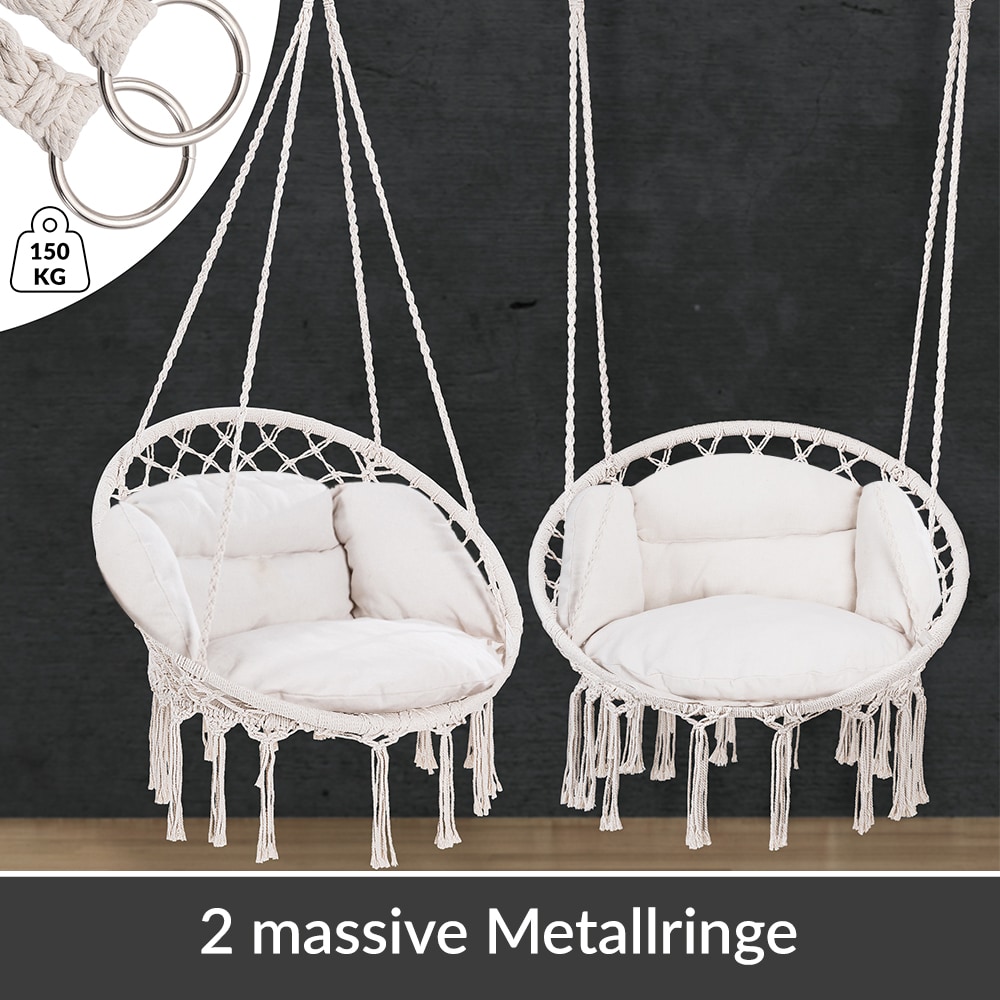 Hangstoel\u0020Antraciet\u002080x60x140cm Hangstoel\u0020Antraciet\u002080x60x140cm