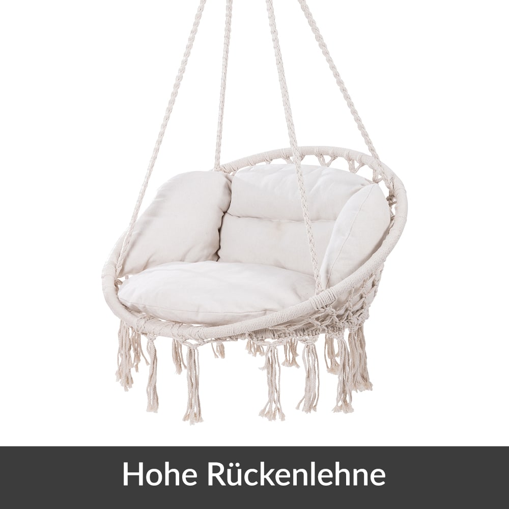 Hangstoel\u0020Cr\u00E8me\u002080x60x140cm Hangstoel\u0020Cr\u00E8me\u002080x60x140cm