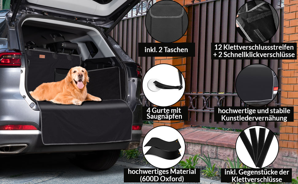 Kofferbak\u0020Bescherming\u0020Zwart\u0020180x170cm