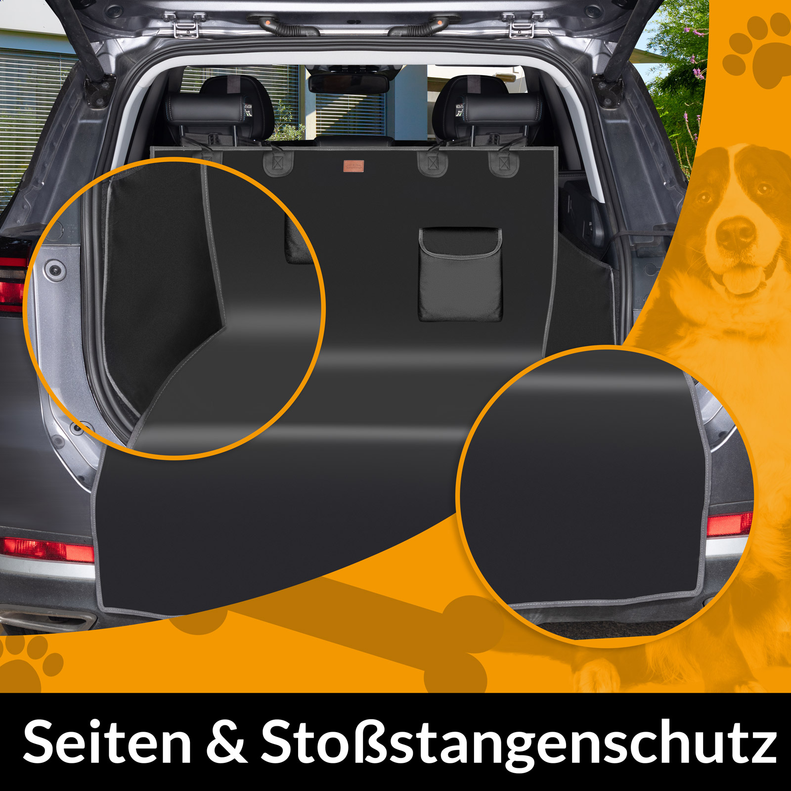 Kofferbak\u0020Bescherming\u0020Zwart\u0020180x170cm