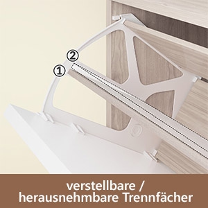 Schoenenkast\u0020Eiken\u002DWit\u0020115x60x24cm\u00203\u0020Kleppen Schoenenkast\u0020Eiken\u002DWit\u0020115x60x24cm\u00203\u0020Kleppen