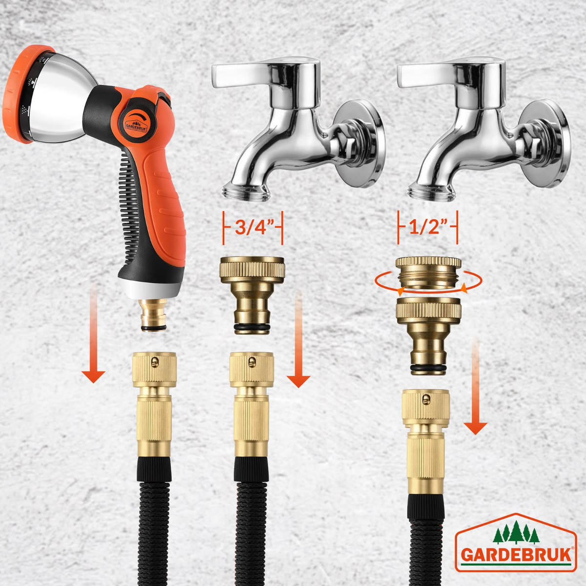 Tuinslang\u0020Zwart\u002022m\u0020Flexibel